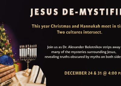 Jesus De-mystified Website Promotion